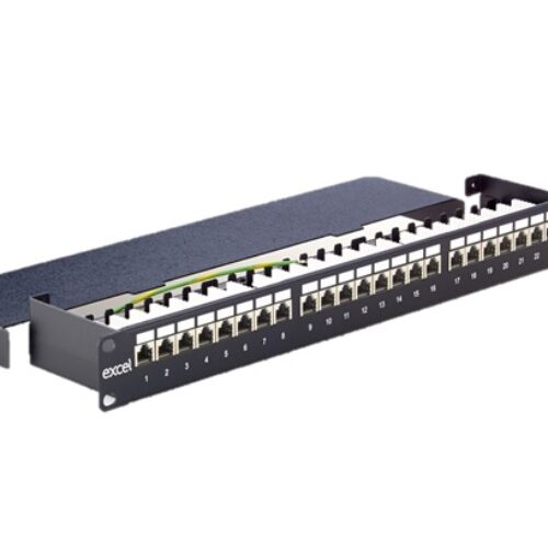 PANEL 24 RJ45 FTP CAT6 NEGRO  EXCEL NETWORKING