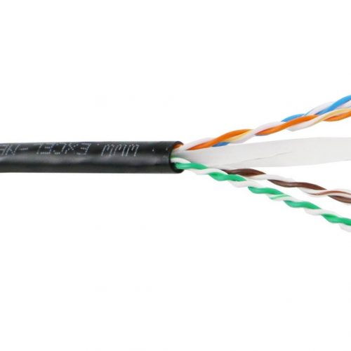 CABLE U/UTP CAT6 EXTERIOR Fca NEGRO EXCEL NETWORKING C.305