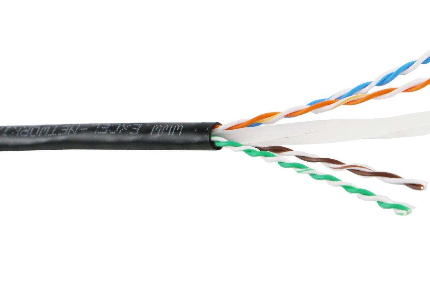 CABLE U/UTP CAT6 EXTERIOR Fca NEGRO EXCEL NETWORKING C.305