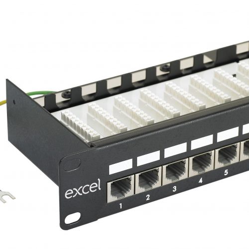 PANEL 24 RJ45 FTP CAT5E NEGRO EXCEL NETWORKING