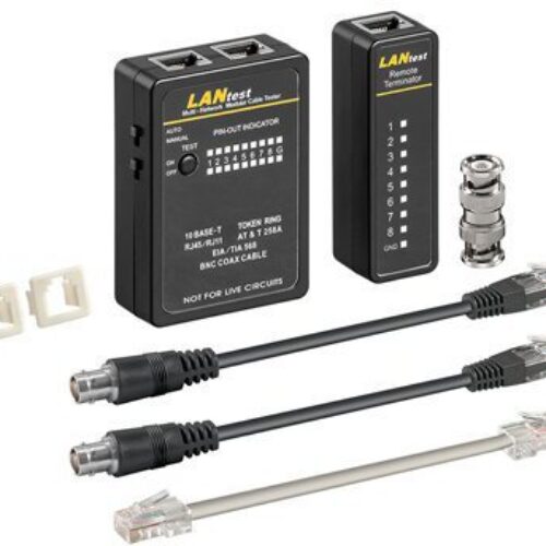 TESTER RJ45, RJ12, RJ11 Y BNC LANTEST