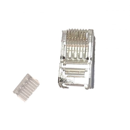 CONECTOR RJ45 MACHO CAT6 CON GUIA PK100