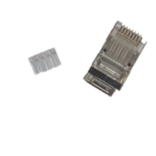 CONECTOR RJ45 MACHO FTP CAT6 CON GUIA PK100