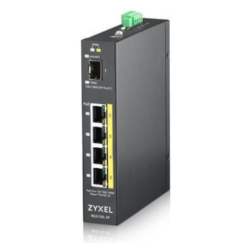 SWITCH INDUSTRIAL 5 PUERTOS – 4 PUERTOS 100/1000 (8 POE) + 1X10G SFP