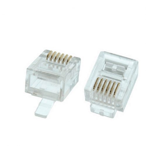 CONECTOR RJ12 MACHO 6/6 PK100