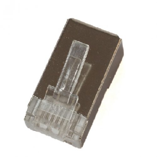 CONECTOR RJ45 MACHO FTP CAT6 SIN GUIA PK100