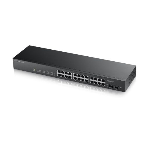 SWITCH 24 PUERTOS SMART GESTIONABLE WEB + SFP