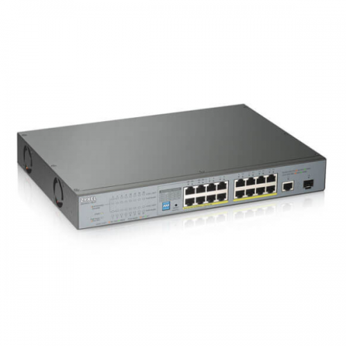 Switch 18 Puertos, no gestionado, CCTV PoE, long range, 170W PoE