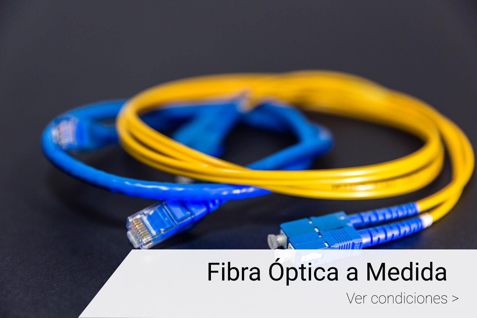 conectorizacion de fibra optica a medida