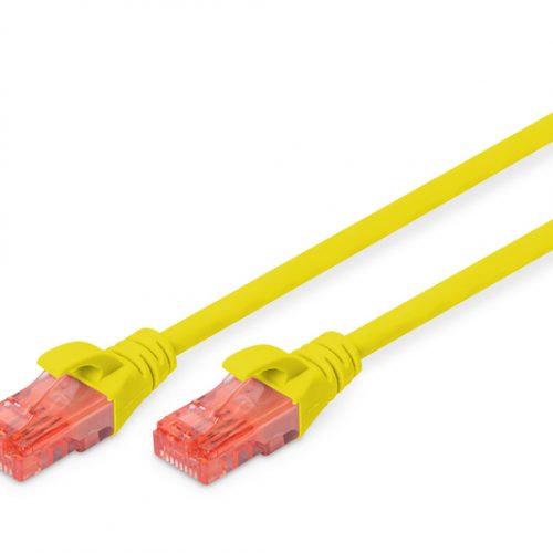 LATIG. RJ45-RJ45 UTP CAT6 LSHZ DIGITUS 3 MT AMARILLO