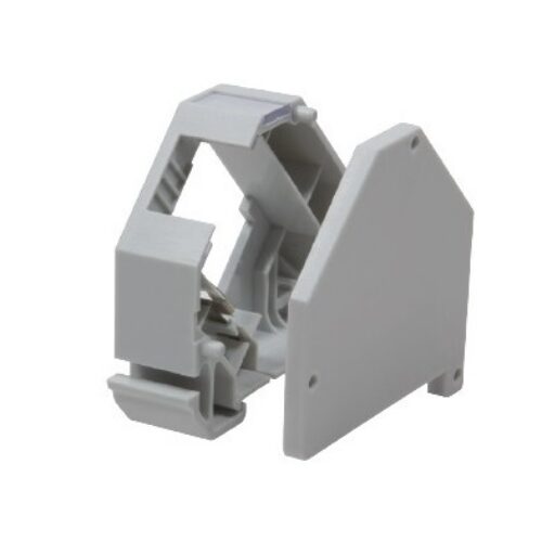 SOPORTE PARA CARRIL DIN 1 RJ45 KEYSTONE CON TAPA